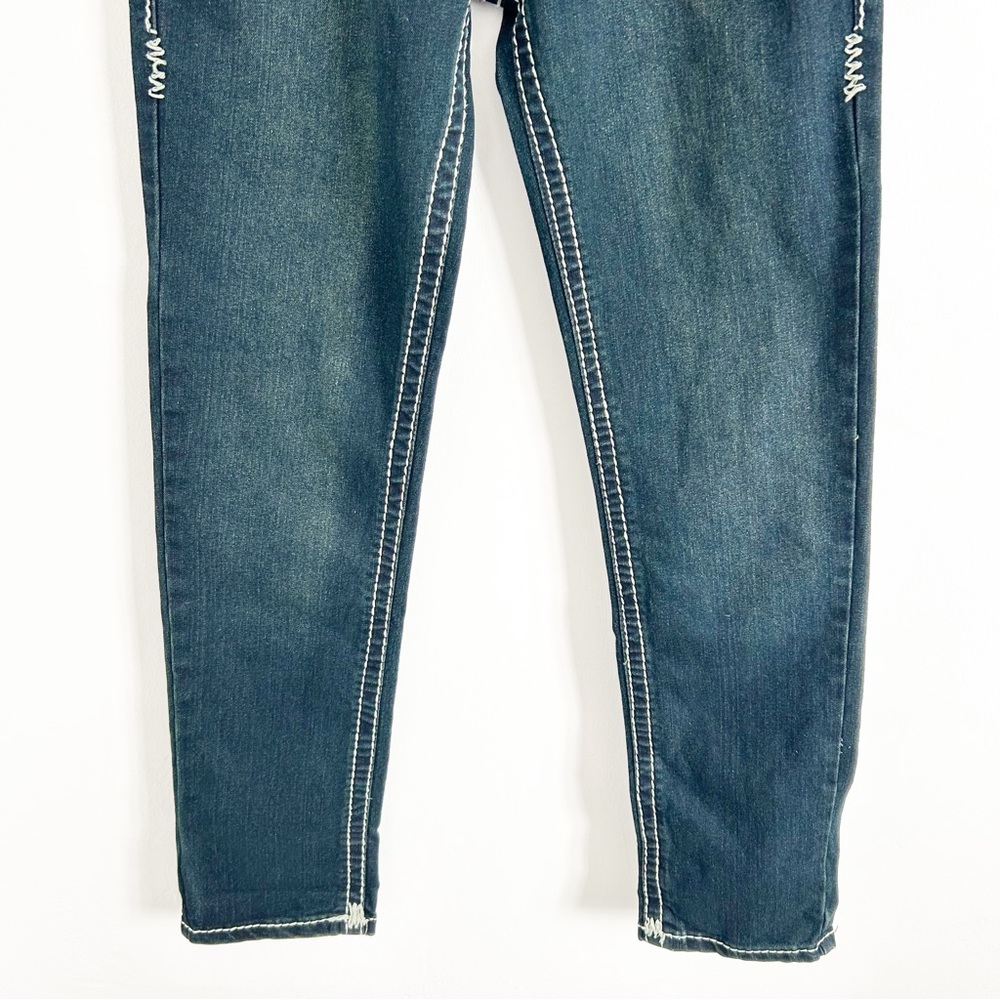 NEW $319 True Religion Bobby Super T Contrast Trim Embroidered Jeans Size 30 - Picture 3 of 11